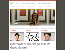 Tablet Screenshot of grabadosgloriagallego.com